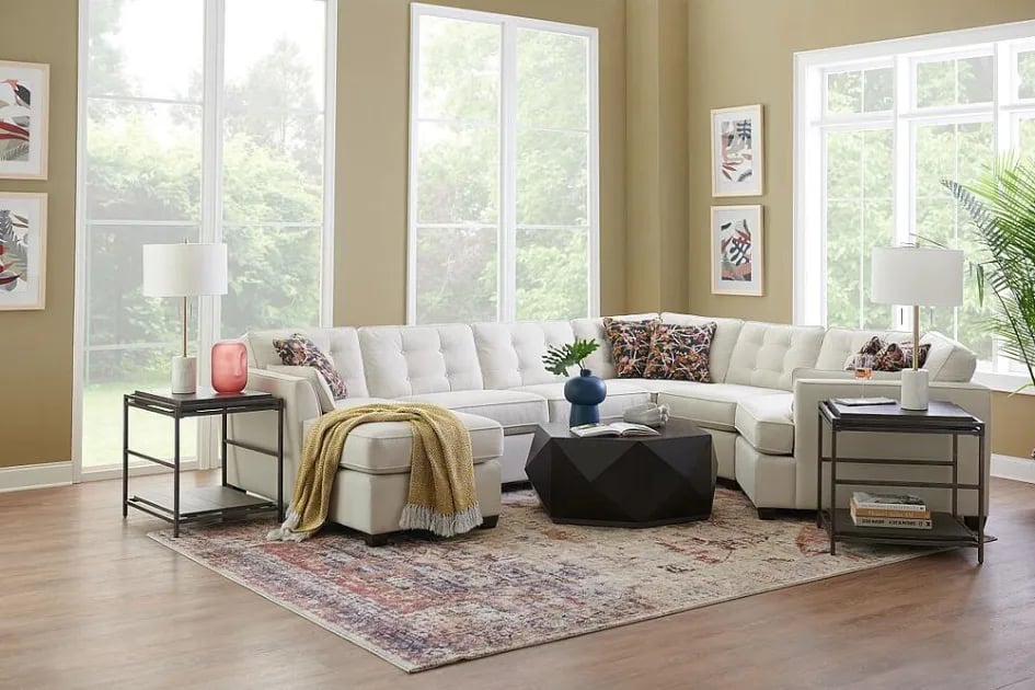 Living room set with 2024 separate chaise